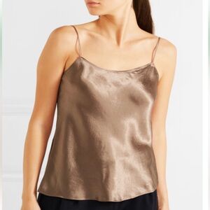 Vince Bronze Brown Satin Cami Top - *tiny flaw* - S